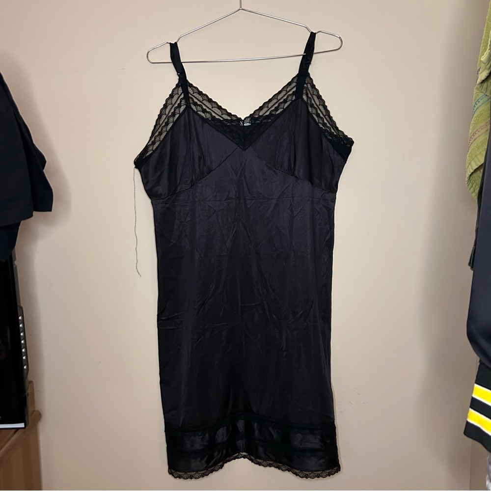 Vintage Black Slip Dress